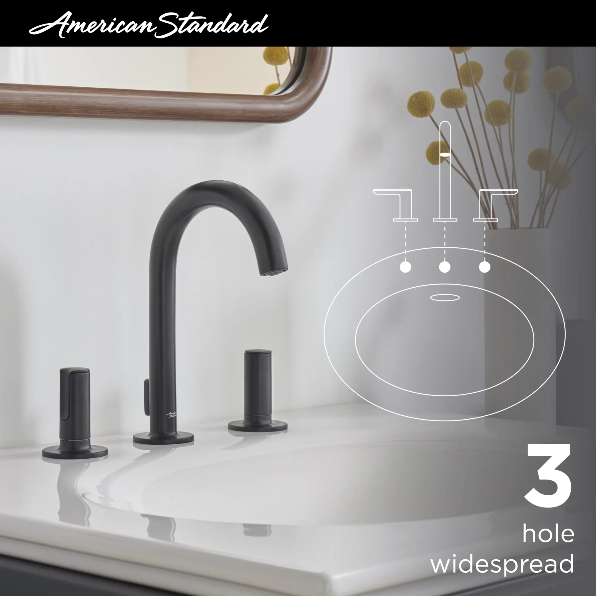 Studio® S 8-Inch Widespread 2-Handle Bathroom Faucet 1.2 gpm/4.5 L/min With Lever Handles